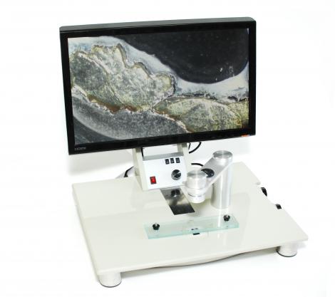 Inverted Microscope with low table and FULL HD camera 